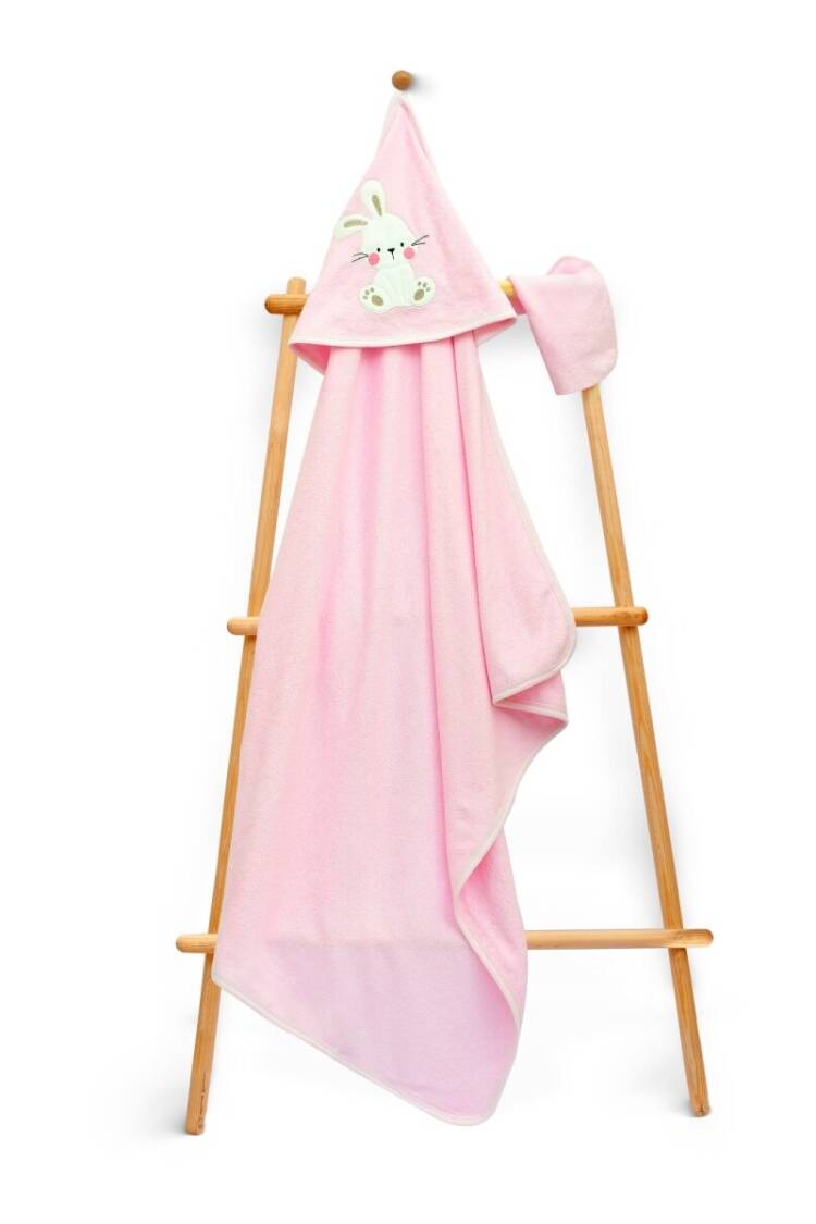 Towel and Bathrobe - Toptan Unisex Bebek Havlu ve Banyo Kesesi Takım 75x75cm 2015-9-839 - Brand: Babyline - Women & Kids, Baby Clothes Wholesale - Globality Store