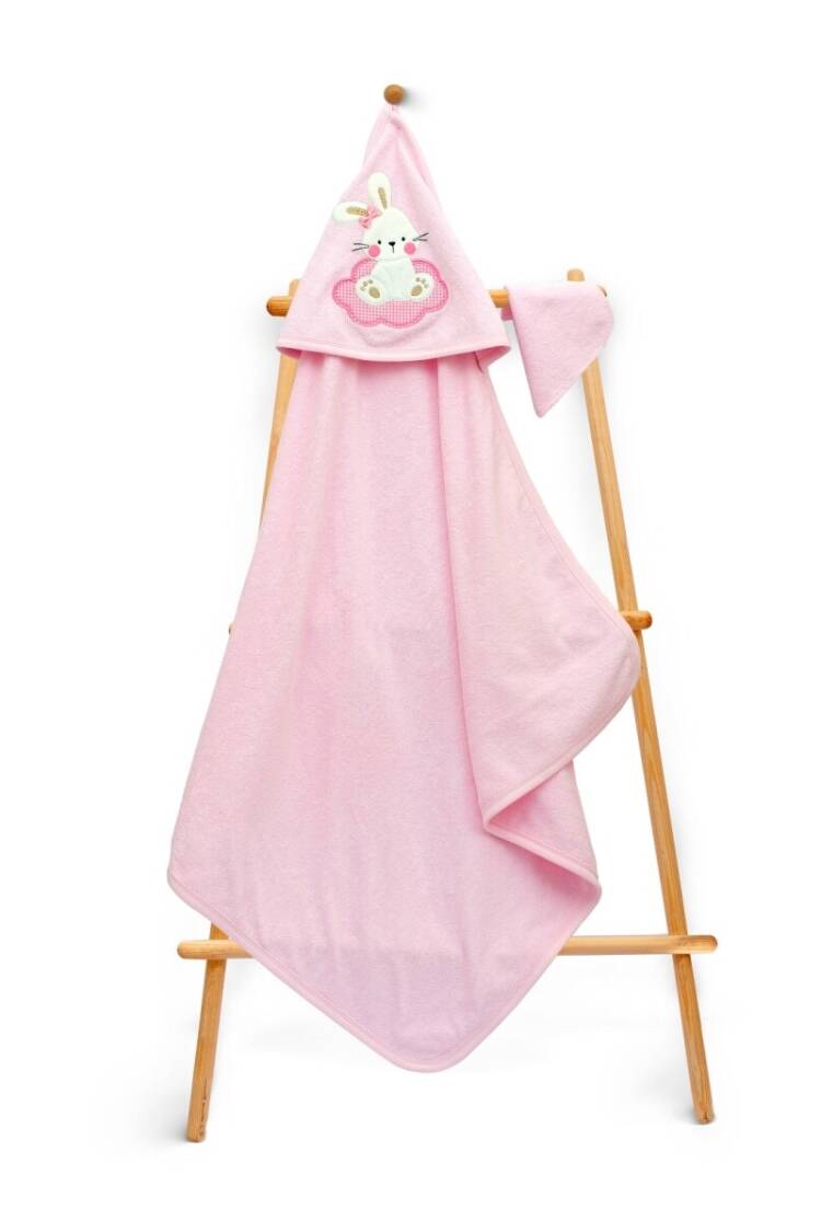 Towel and Bathrobe - Toptan Unisex Bebek Havlu ve Banyo Kesesi Takım 80x80cm 2015-9-584 - Brand: Babyline - Women & Kids, Baby Clothes Wholesale - Globality Store