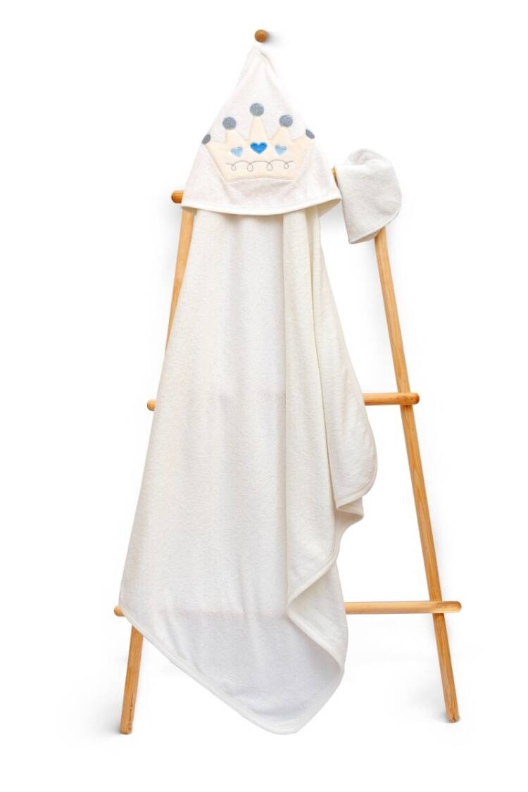 Towel and Bathrobe - Toptan Unisex Bebek Havlu ve Banyo Kesesi Takım 85x85 2015-9-539 - Brand: Babyline - Women & Kids, Baby Clothes Wholesale - Globality Store