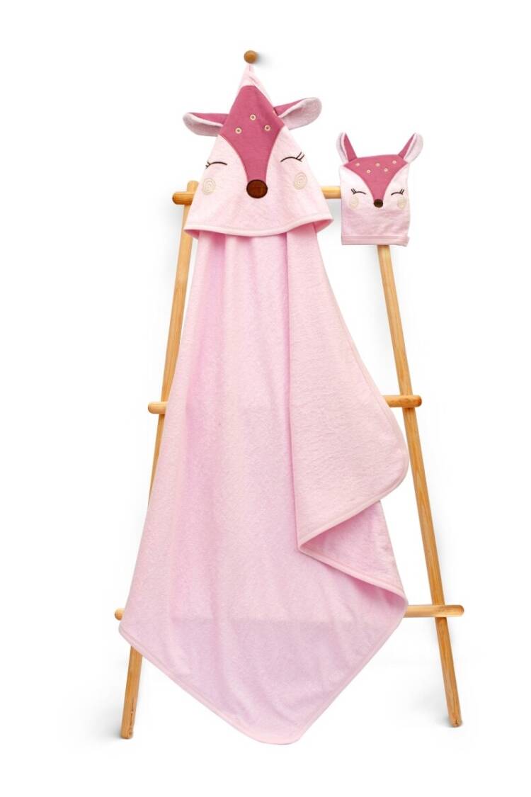 Towel and Bathrobe - Toptan Unisex Bebek Havlu ve Banyo Kesesi Takım 85x85cm 2015-9-626 - Brand: Babyline - Women & Kids, Baby Clothes Wholesale - Globality Store