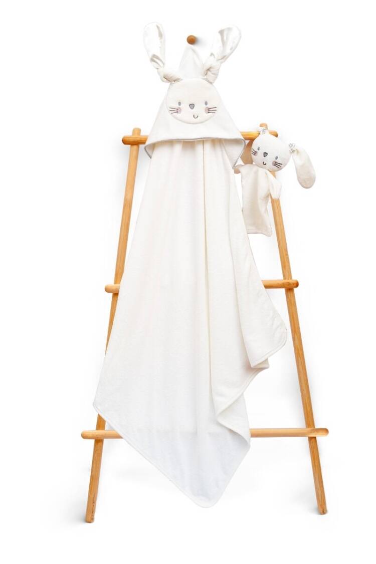 Towel and Bathrobe - Toptan Unisex Bebek Havlu ve Banyo Kesesi Takım 85x85cm 2015-9-764 - Brand: Babyline - Women & Kids, Baby Clothes Wholesale - Globality Store