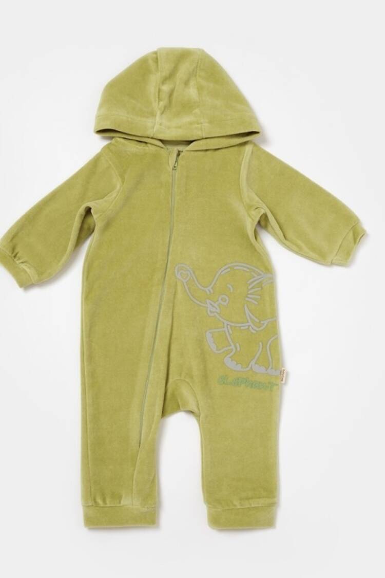 Baby Rompers and Overalls - Toptan Unisex Bebek Kapüşonlu Kadife Tulum 3-24M Baby Cosy 2022-CSYK6043 - Brand: BabyCosy - Women & Kids, Baby Clothes Wholesale - Globality Store