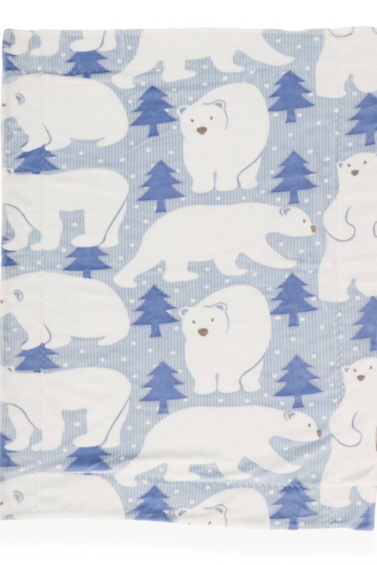 Sleep Products - Toptan Unisex Bebek Kutup Ayı Desenli Battaniye 107x87 2020-95265 - Brand: Bebitof - Women & Kids, Baby Clothes Wholesale - Globality Store