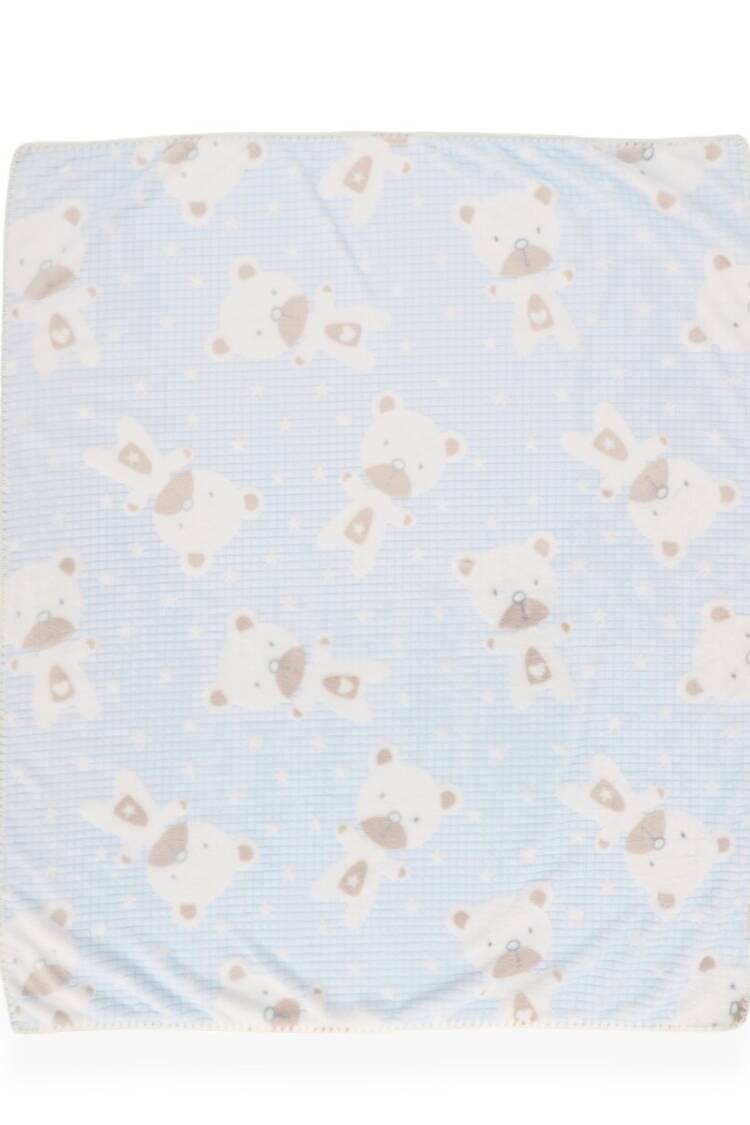 Sleep Products - Toptan Unisex Bebek Süs Dikişli Ayıcıklı Battaniye 107x87 2020-95083 - Brand: Bebitof - Women & Kids, Baby Clothes Wholesale - Globality Store