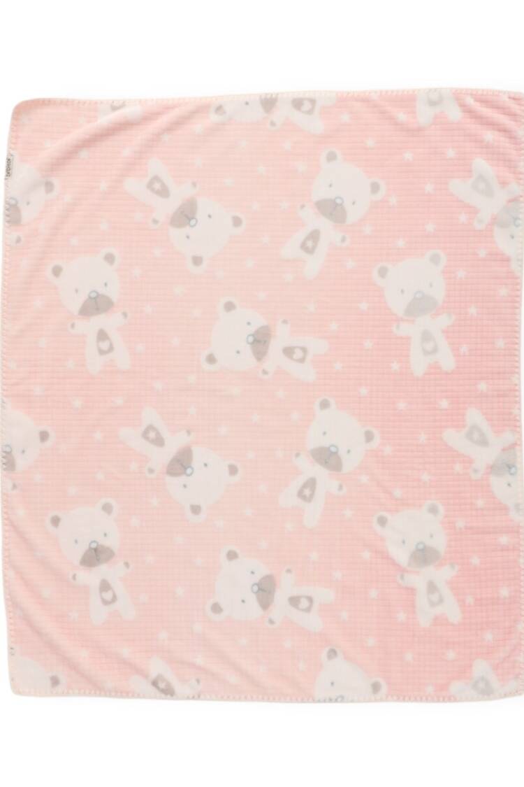 Sleep Products - Toptan Unisex Bebek Süs Dikişli Ayıcıklı Battaniye 107x87 2020-95083 - Brand: Bebitof - Women & Kids, Baby Clothes Wholesale - Globality Store
