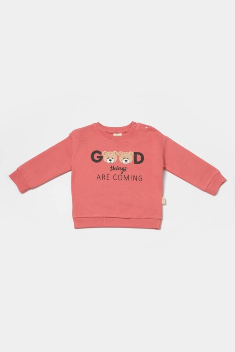 Baby Tops - Toptan Unisex Bebek Sweatshirt %100 Organik Pamuk Baby Cosy 2022-CSY8014 - Brand: BabyCosy - Women & Kids, Baby Clothes Wholesale - Globality Store