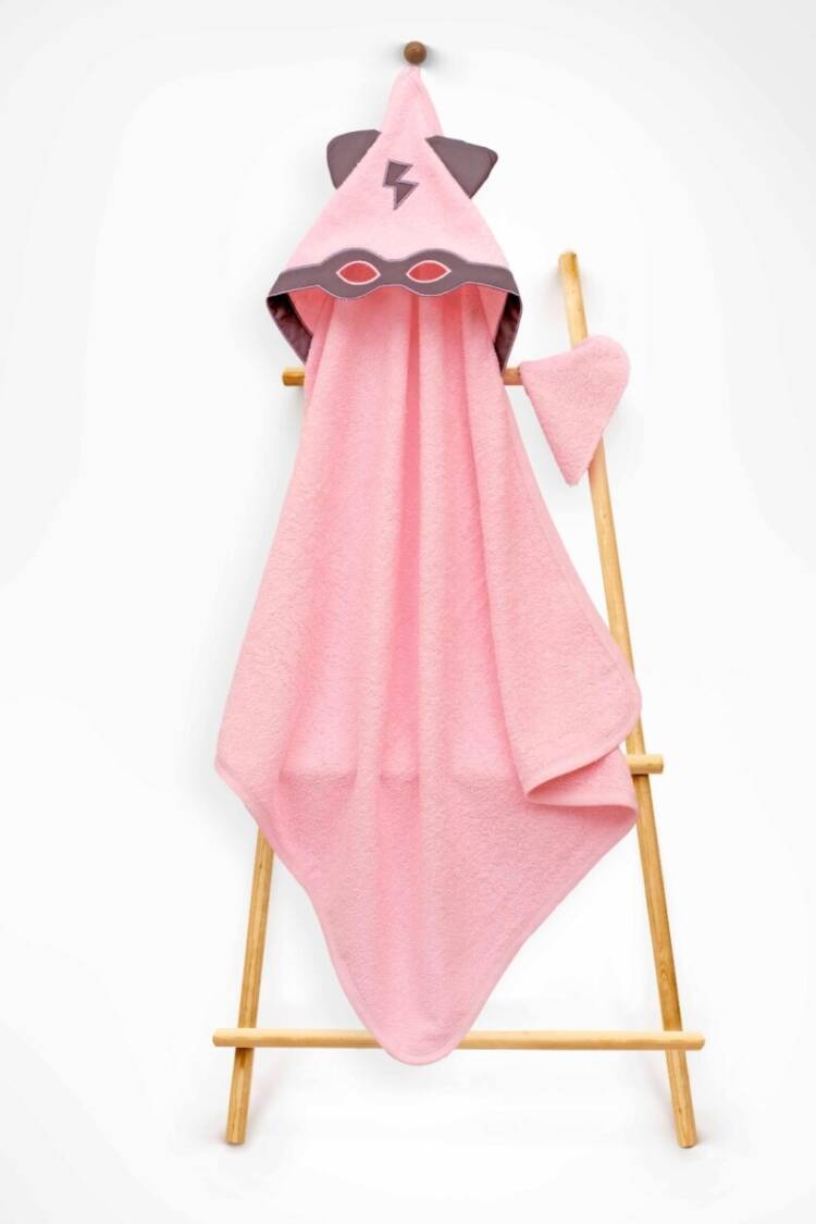 Towel and Bathrobe - Toptan Unisex Çocuk 2'li Havlu ve Banyo Kesesi Takım 75X80 2015-9-728 - Brand: Babyline - Women & Kids, Baby Clothes Wholesale - Globality Store