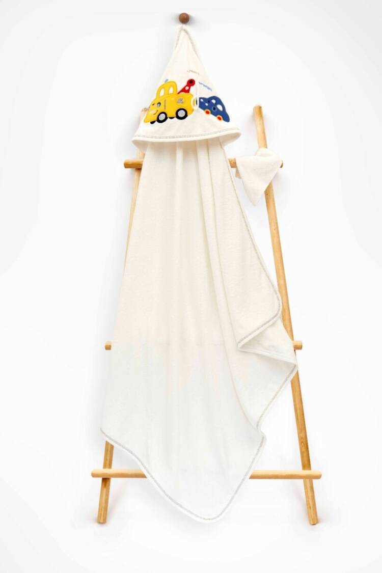 Towel and Bathrobe - Toptan Unisex Çocuk 2'li Havlu ve Banyo Kesesi Takım 85X80 2015-9-454 - Brand: Babyline - Women & Kids, Baby Clothes Wholesale - Globality Store