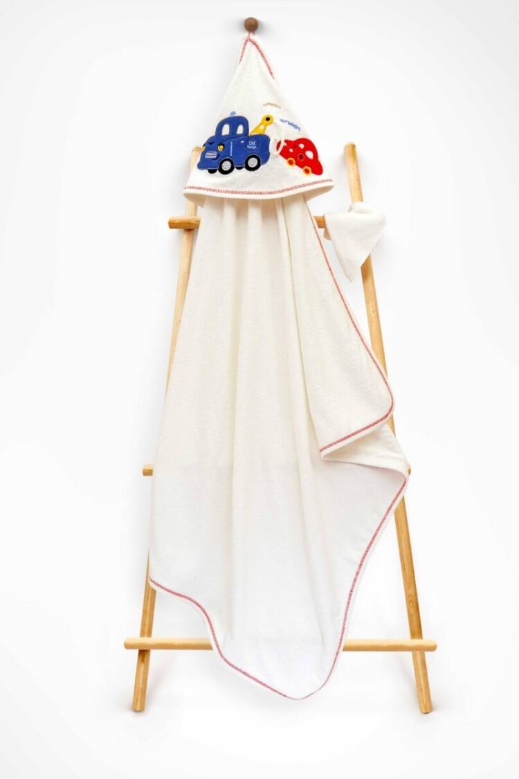 Towel and Bathrobe - Toptan Unisex Çocuk 2'li Havlu ve Banyo Kesesi Takım 85X80 2015-9-454 - Brand: Babyline - Women & Kids, Baby Clothes Wholesale - Globality Store
