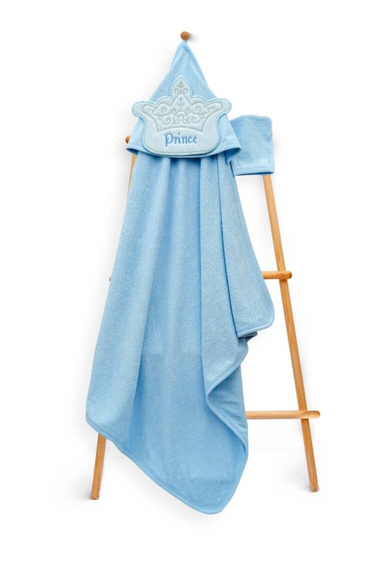 Towel and Bathrobe - Toptan Unisex Çocuk 2'li Havlu ve Banyo Kesesi Takım 85X80 2015-9-508 - Brand: Babyline - Women & Kids, Baby Clothes Wholesale - Globality Store