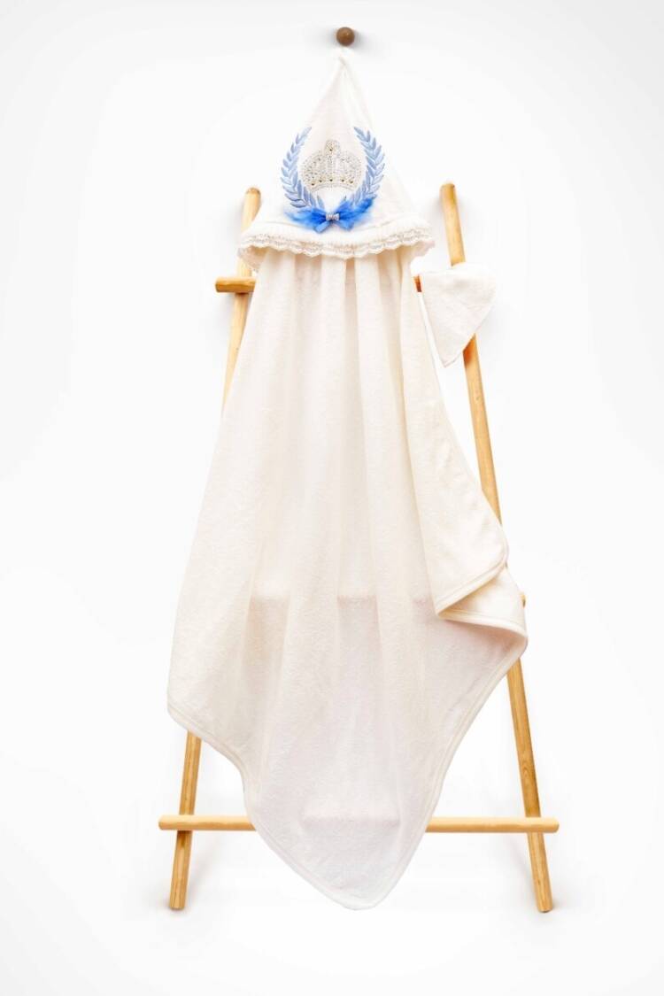 Towel and Bathrobe - Toptan Unisex Çocuk 2'li Havlu ve Banyo Kesesi Takım 85X80 2015-9-550 - Brand: Babyline - Women & Kids, Baby Clothes Wholesale - Globality Store
