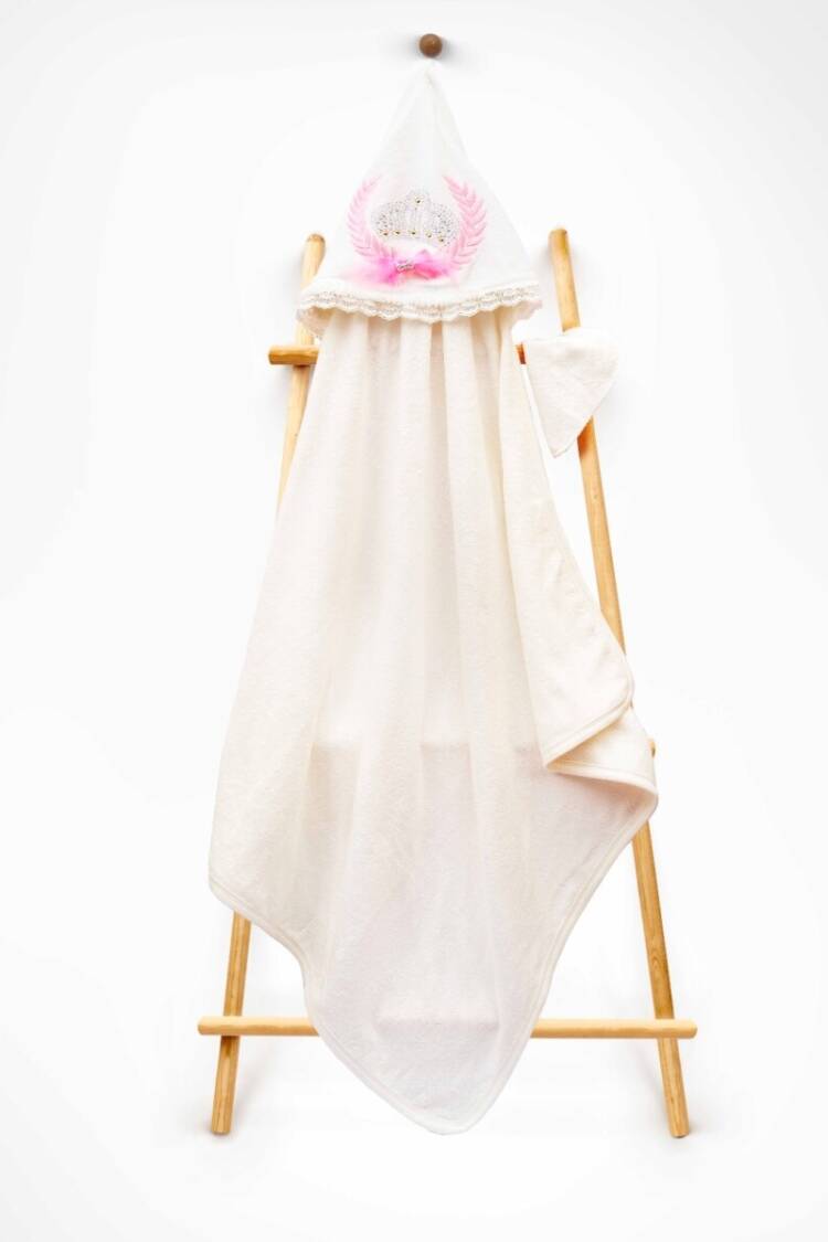 Towel and Bathrobe - Toptan Unisex Çocuk 2'li Havlu ve Banyo Kesesi Takım 85X80 2015-9-550 - Brand: Babyline - Women & Kids, Baby Clothes Wholesale - Globality Store