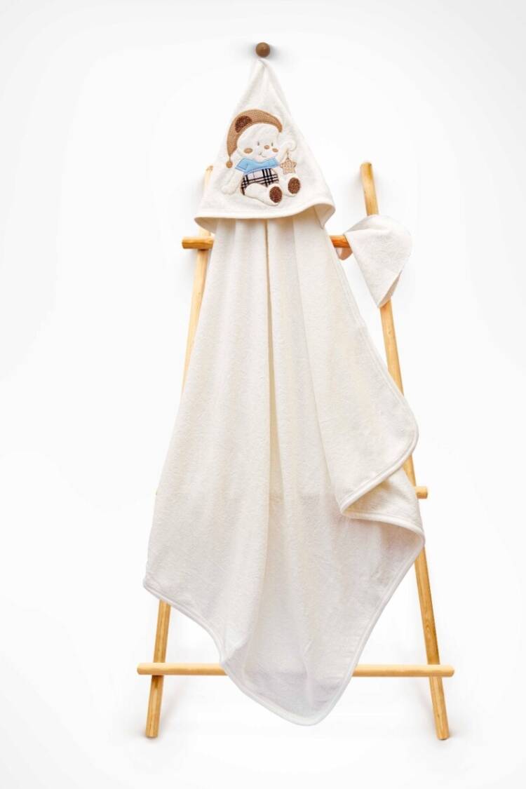 Bathroom Products - Toptan Unisex Çocuk 2'li Havlu ve Banyo Kesesi Takım 85X80 2015-9-586 - Brand: Babyline - Women & Kids, Baby Clothes Wholesale - Globality Store