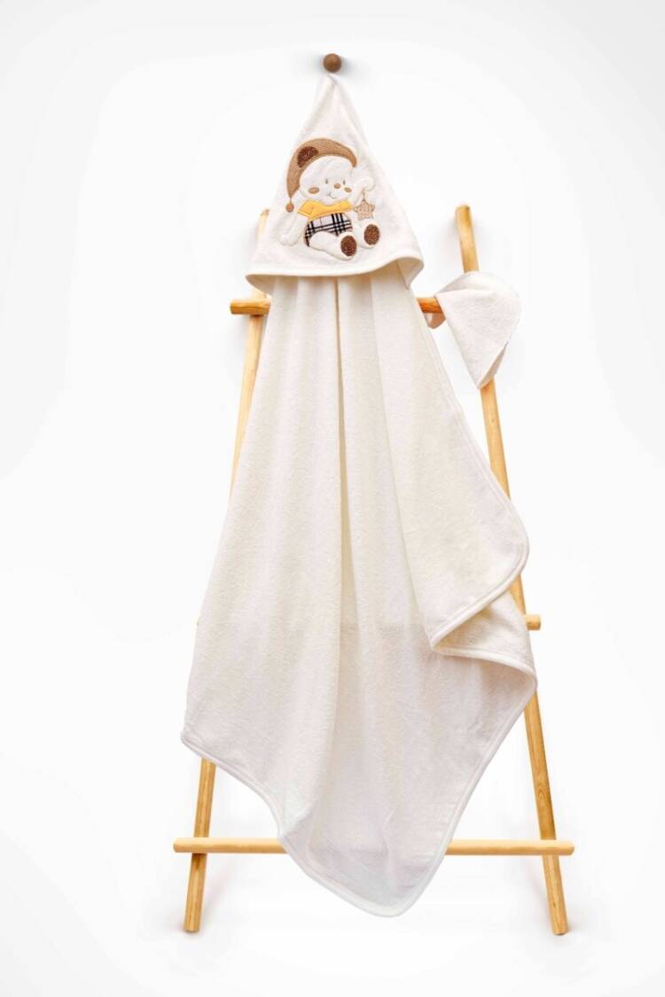 Bathroom Products - Toptan Unisex Çocuk 2'li Havlu ve Banyo Kesesi Takım 85X80 2015-9-586 - Brand: Babyline - Women & Kids, Baby Clothes Wholesale - Globality Store