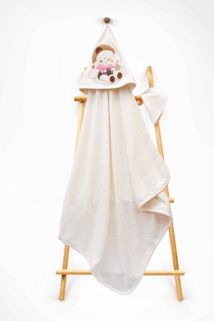 Bathroom Products - Toptan Unisex Çocuk 2'li Havlu ve Banyo Kesesi Takım 85X80 2015-9-586 - Brand: Babyline - Women & Kids, Baby Clothes Wholesale - Globality Store