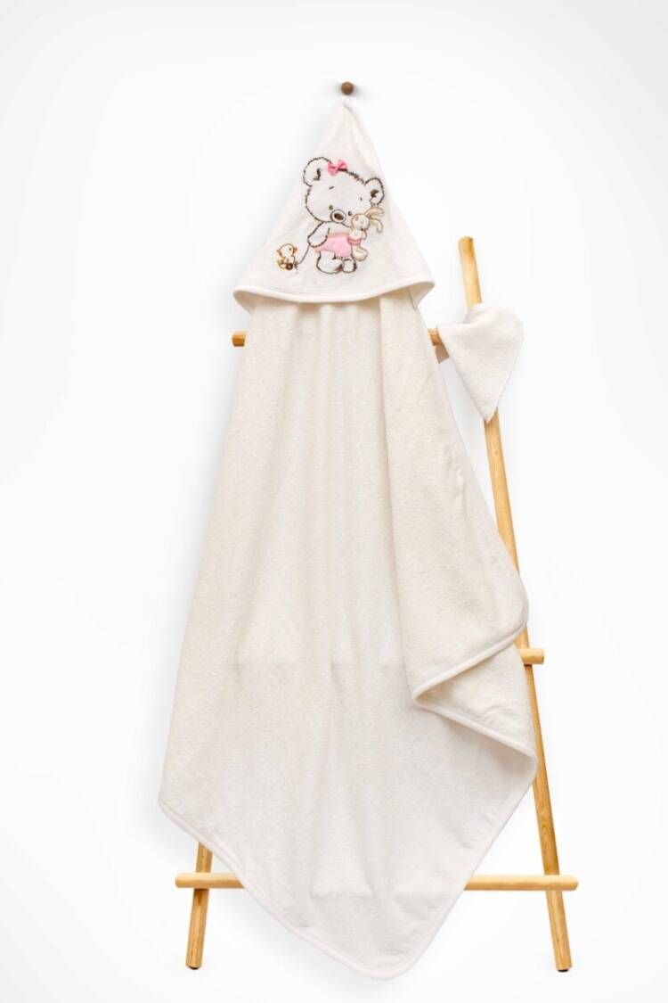 Bathroom Products - Toptan Unisex Çocuk 2'li Havlu ve Banyo Kesesi Takım 85X80 2015-9-591 - Brand: Babyline - Women & Kids, Baby Clothes Wholesale - Globality Store
