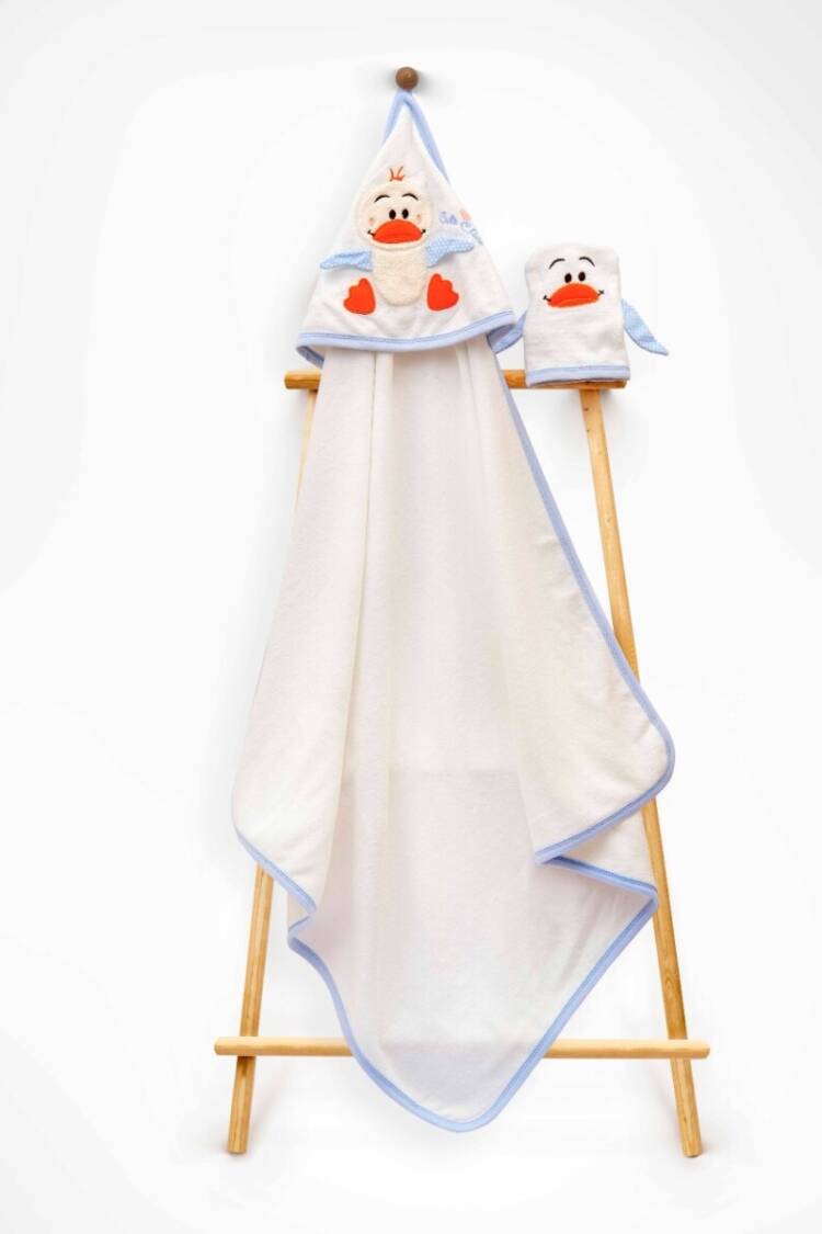 Bathroom Products - Toptan Unisex Çocuk 2'li Havlu ve Banyo Kesesi Takım 85X80 2015-9-674 - Brand: Babyline - Women & Kids, Baby Clothes Wholesale - Globality Store