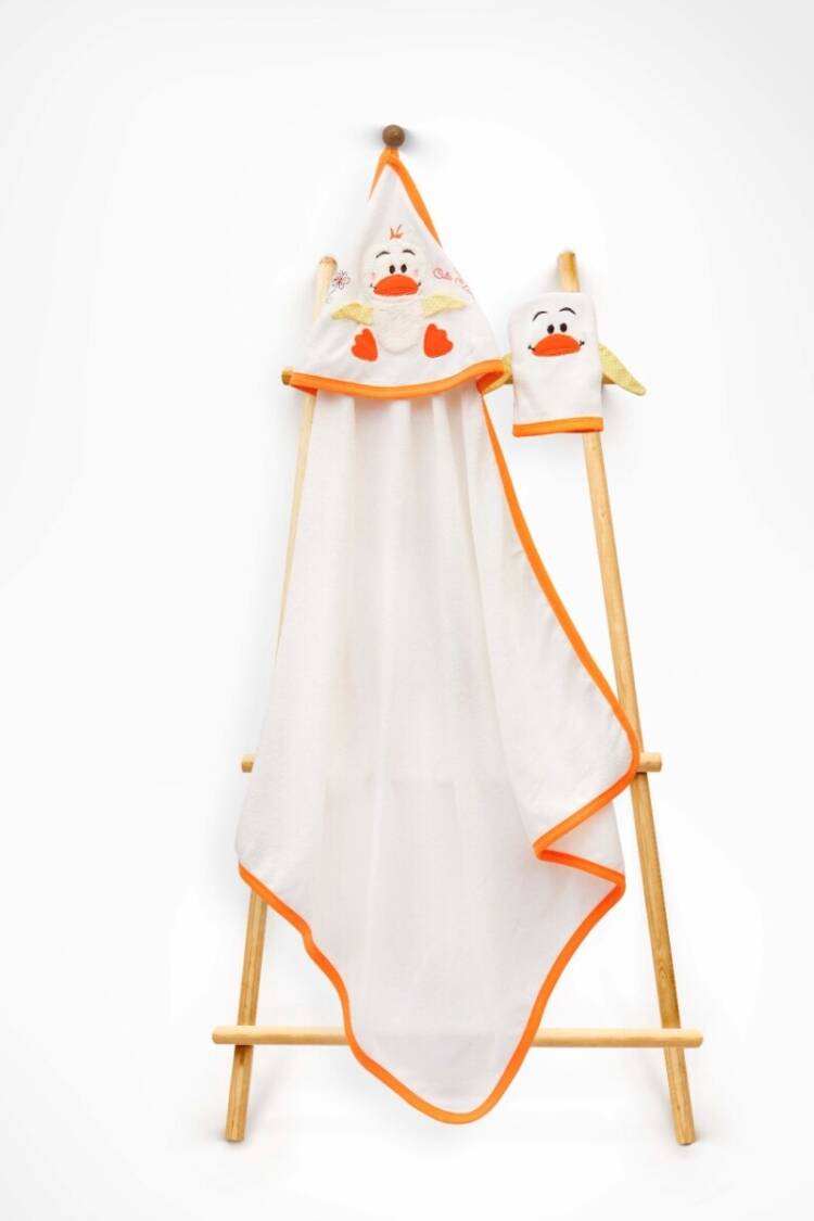 Bathroom Products - Toptan Unisex Çocuk 2'li Havlu ve Banyo Kesesi Takım 85X80 2015-9-674 - Brand: Babyline - Women & Kids, Baby Clothes Wholesale - Globality Store