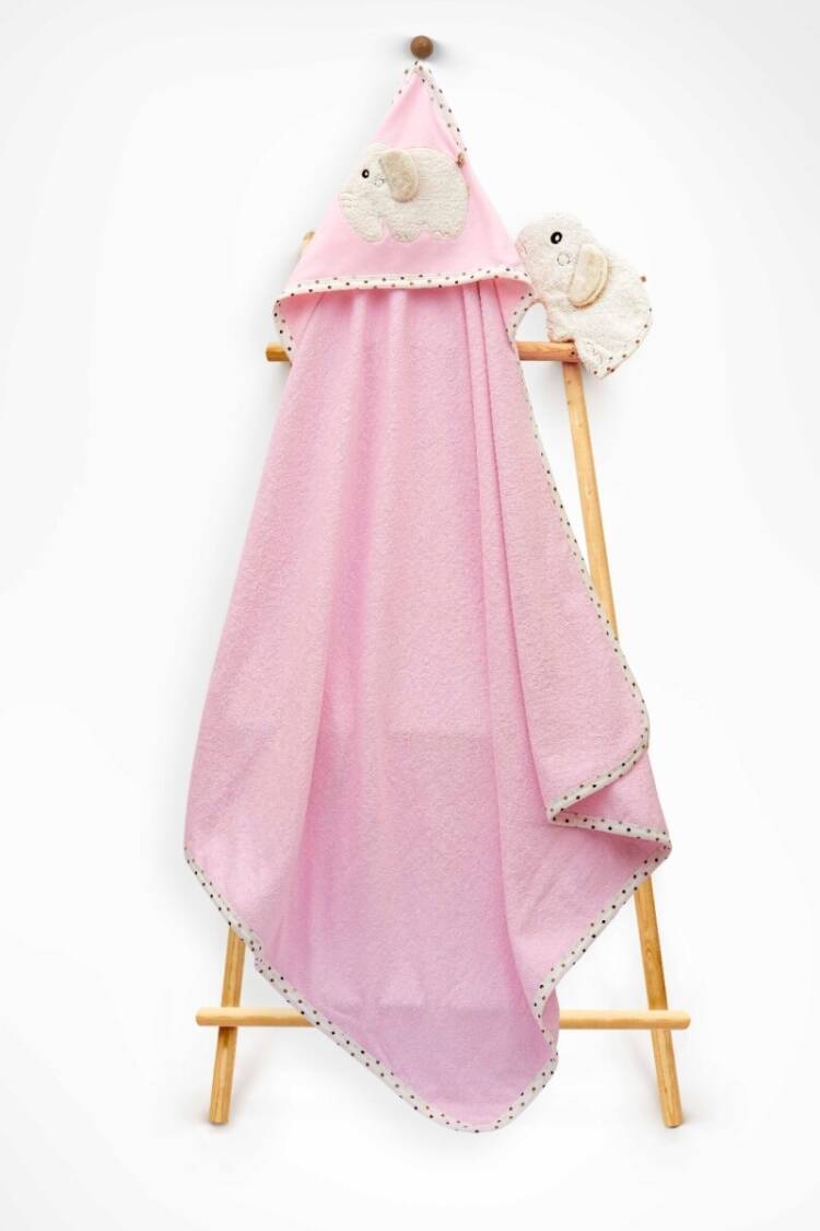 Bathroom Products - Toptan Unisex Çocuk 2'li Havlu ve Banyo Kesesi Takım 85X80 2015-9-676 - Brand: Babyline - Women & Kids, Baby Clothes Wholesale - Globality Store