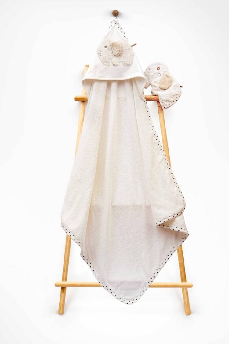Bathroom Products - Toptan Unisex Çocuk 2'li Havlu ve Banyo Kesesi Takım 85X80 2015-9-676 - Brand: Babyline - Women & Kids, Baby Clothes Wholesale - Globality Store