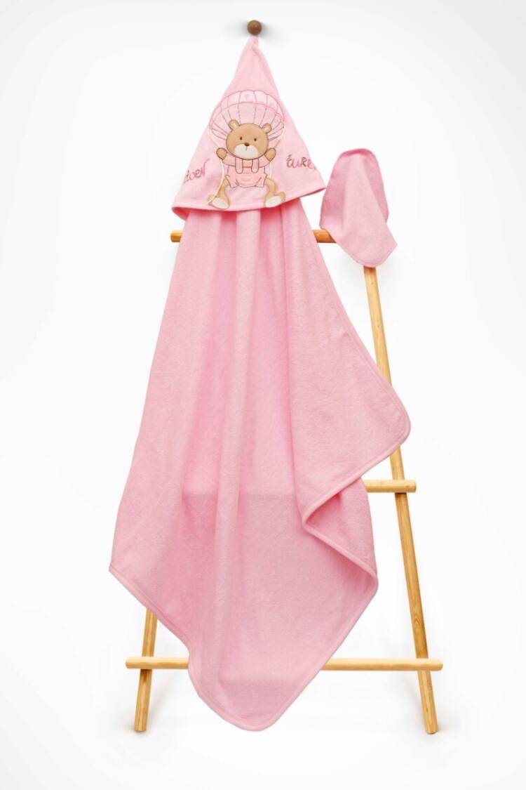 Bathroom Products - Toptan Unisex Çocuk 2'li Havlu ve Banyo Kesesi Takım 85X80 2015-9-686 - Brand: Babyline - Women & Kids, Baby Clothes Wholesale - Globality Store