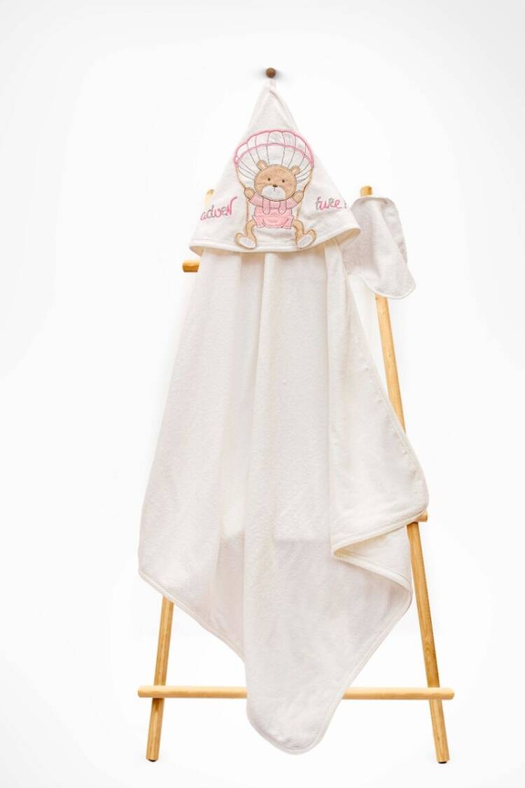 Bathroom Products - Toptan Unisex Çocuk 2'li Havlu ve Banyo Kesesi Takım 85X80 2015-9-686 - Brand: Babyline - Women & Kids, Baby Clothes Wholesale - Globality Store