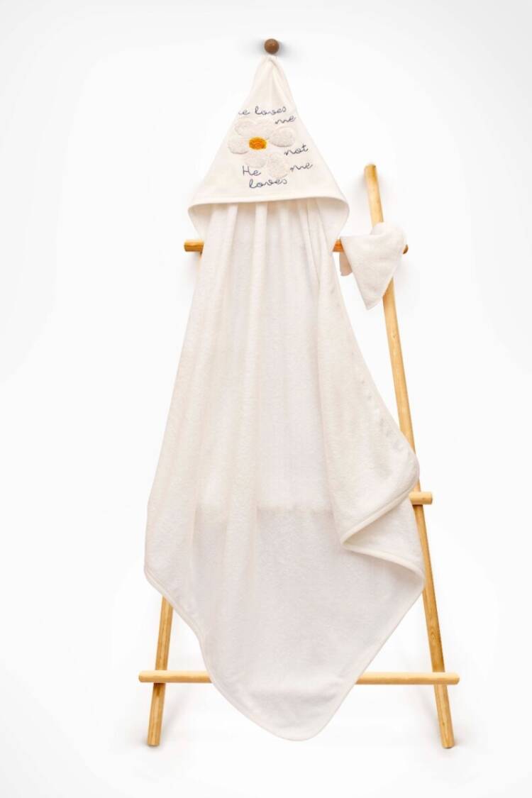 Towel and Bathrobe - Toptan Unisex Çocuk 2'li Havlu ve Banyo Kesesi Takım 85X80 2015-9-835 - Brand: Babyline - Women & Kids, Baby Clothes Wholesale - Globality Store