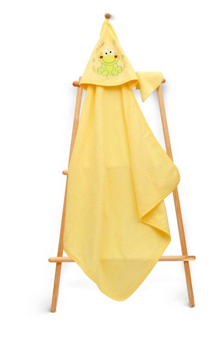 Towel and Bathrobe - Toptan Unisex Çocuk Havlu ve Banyo Kesesi Takım 80x80cm 2015-9-103 - Brand: Babyline - Women & Kids, Baby Clothes Wholesale - Globality Store