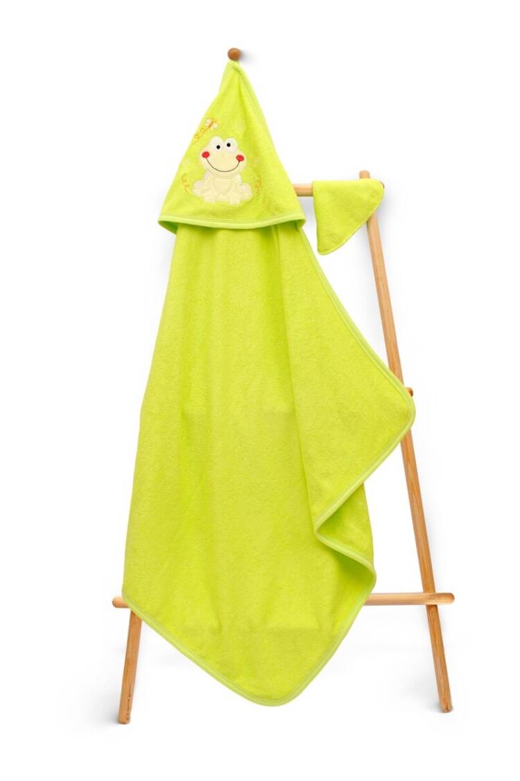 Towel and Bathrobe - Toptan Unisex Çocuk Havlu ve Banyo Kesesi Takım 80x80cm 2015-9-103 - Brand: Babyline - Women & Kids, Baby Clothes Wholesale - Globality Store