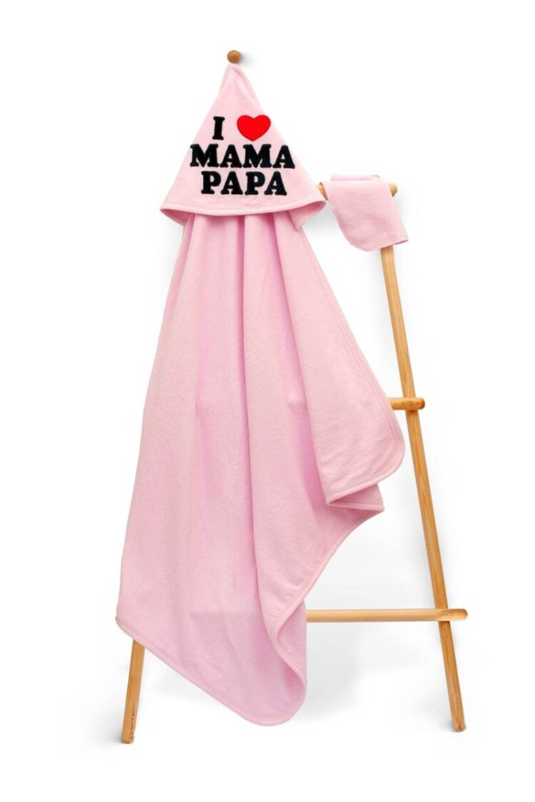 Towel and Bathrobe - Toptan Unisex Çocuk Havlu ve Banyo Kesesi Takım 85x85cm 2015-9-638 - Brand: Babyline - Women & Kids, Baby Clothes Wholesale - Globality Store