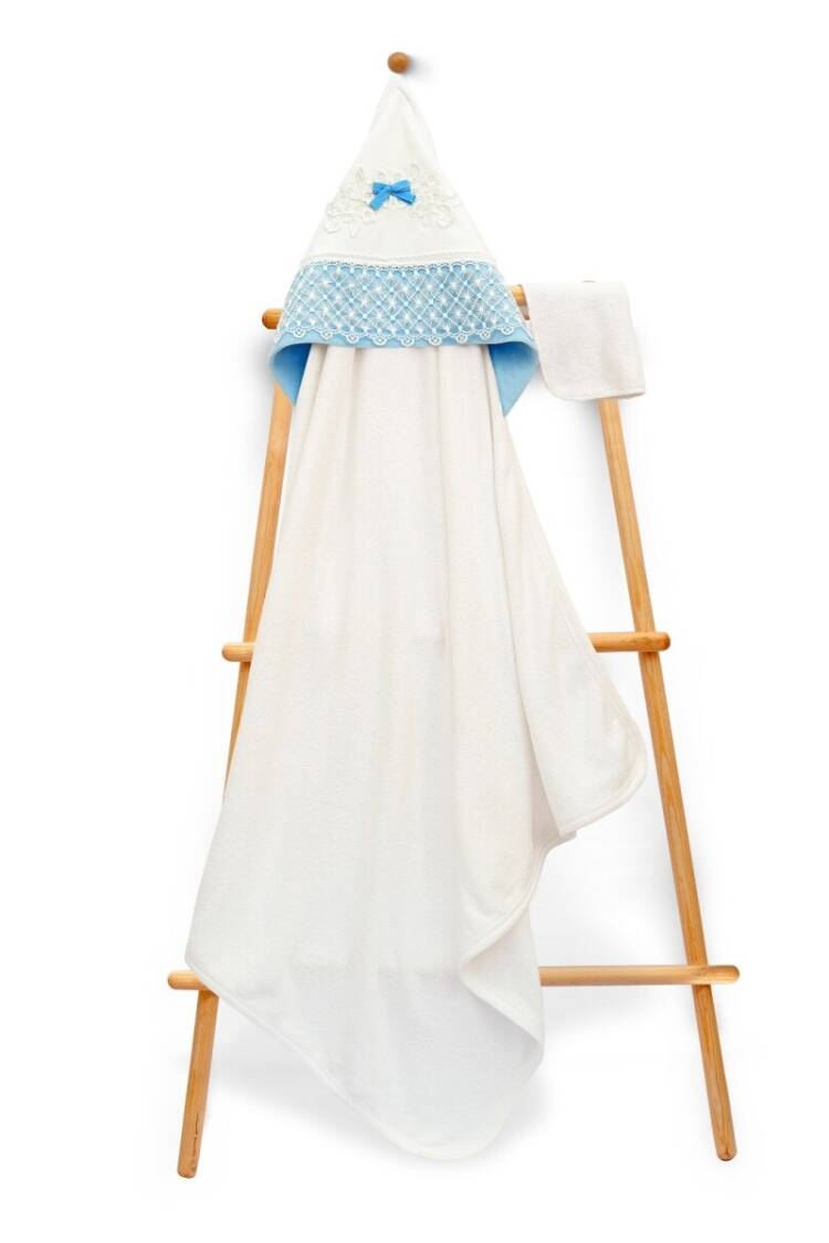 Towel and Bathrobe - Toptan Unisex Çocuk Havlu ve Banyo Kesesi Takım 85x85cm 2015-9-662 - Brand: Babyline - Women & Kids, Baby Clothes Wholesale - Globality Store