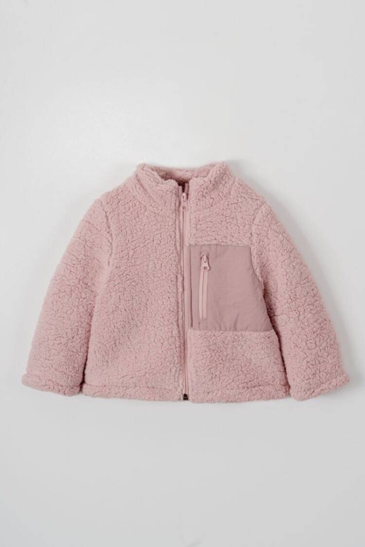 Boys' Outerwear - Toptan Unisex Çocuk Welsoft Sherpa Hırka 1-5Y 2031-5989 - Brand: Verscon - Women & Kids, Baby Clothes Wholesale - Globality Store