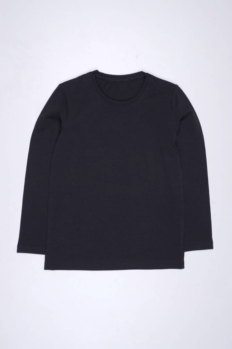 Boys' Tops - Toptan Unisex Uzun Kollu Basic Badi 5-8Y 2027-2313 - Brand: Interkidsy Basic - Women & Kids, Baby Clothes Wholesale - Globality Store