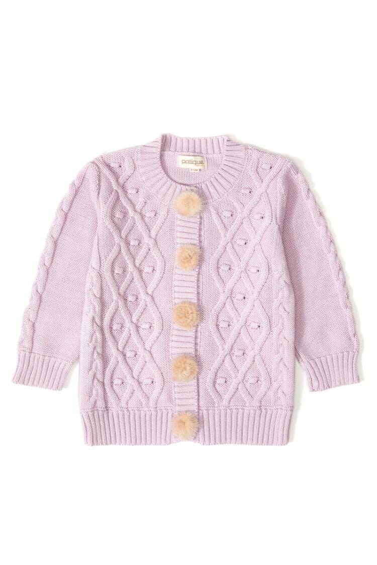- 100% Organic Cotton With GOTS Certified Knitwear Diamond Bubble Cardigan 3-12M 1061 - 121053 - Brand: Uludağ Triko - Women & Kids, Baby Clothes Wholesale - Globality Store