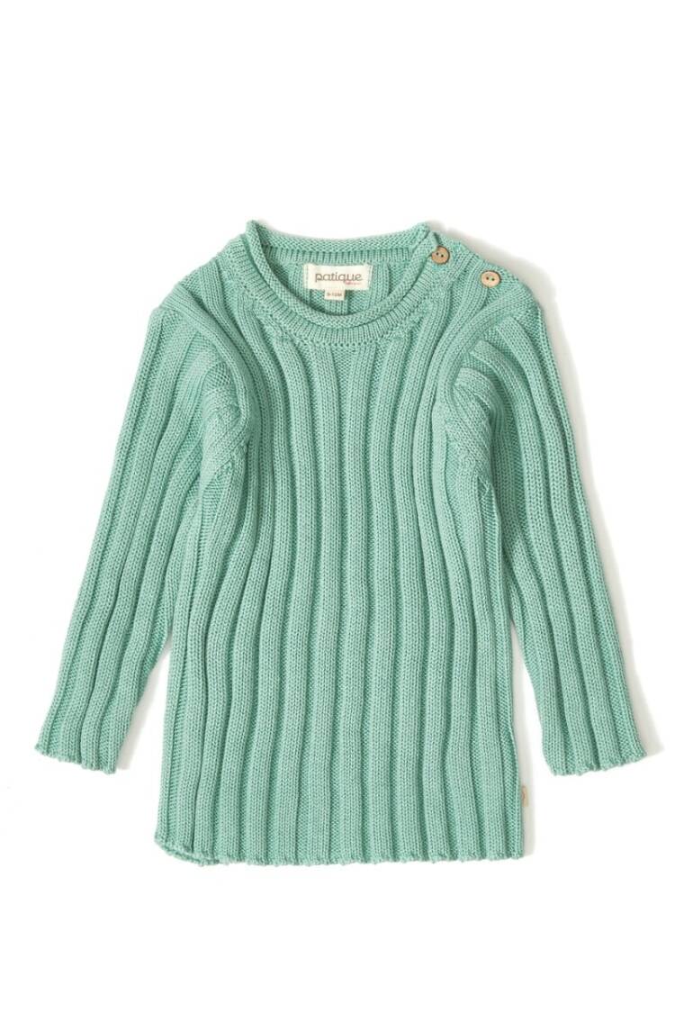 - 100% Organic Cotton With GOTS Certified Knitwear Ribbed Sweater 3-12M Patique 1061-21064 - Brand: Uludağ Triko - Women & Kids, Baby Clothes Wholesale - Globality Store