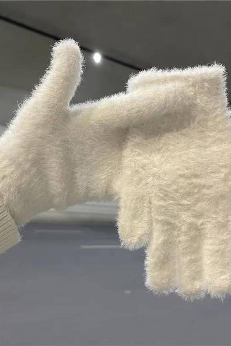Inner Fur Fur Gloves - Brand: Axesoire - Women & Kids, Baby Clothes Wholesale - Globality Store