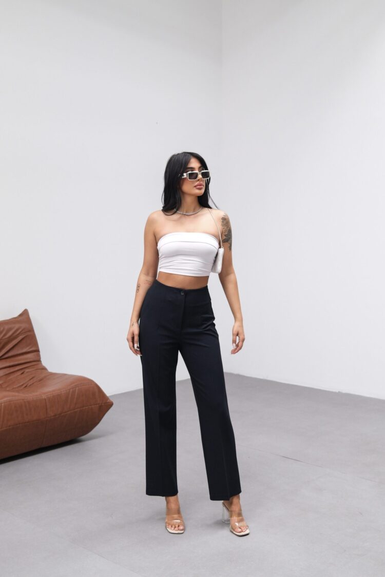Poly Viscose High Waist Moulded Pants - Brand: Ouz Fashion - Women & Kids, Baby Clothes Wholesale - Globality Store
