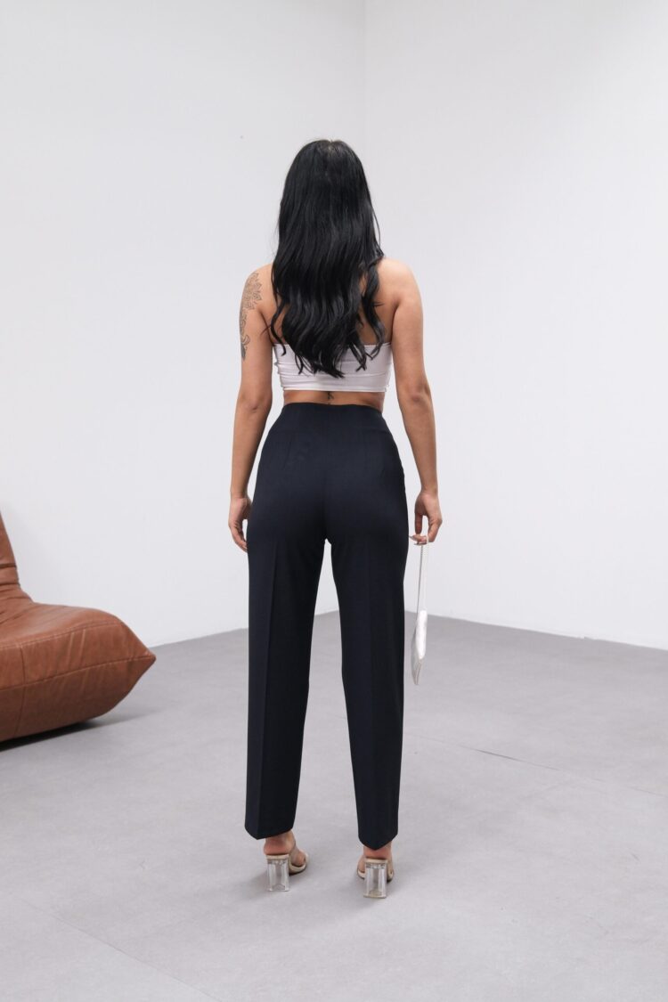 Poly Viscose High Waist Moulded Pants