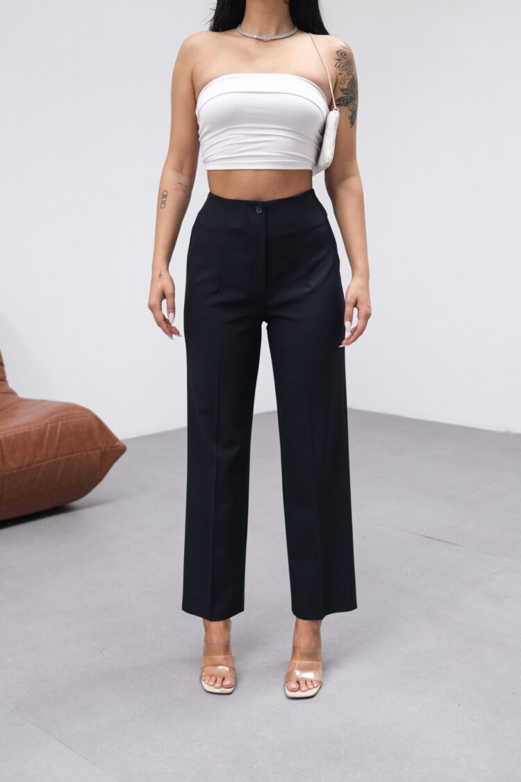 Poly Viscose High Waist Moulded Pants
