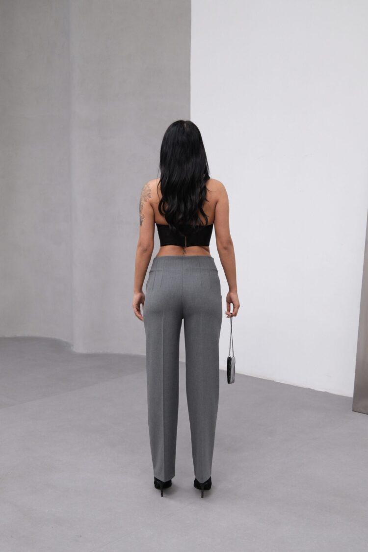 Poly Viscose High Waist Moulded Pants