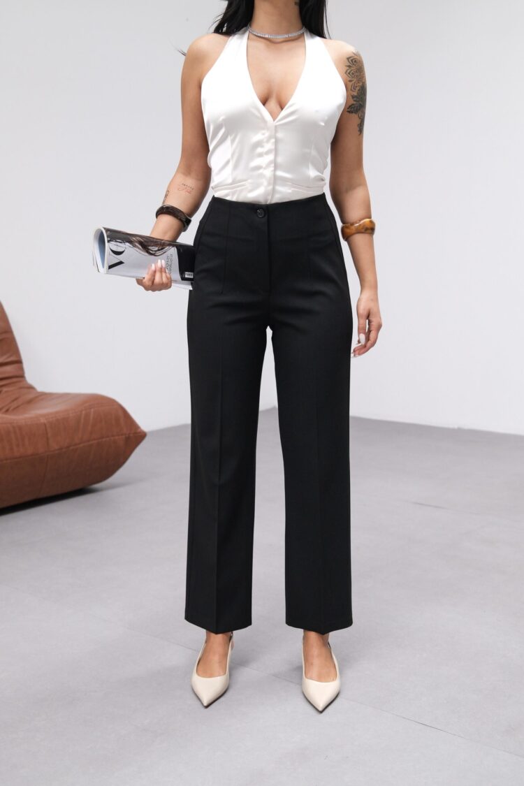 Poly Viscose High Waist Moulded Pants