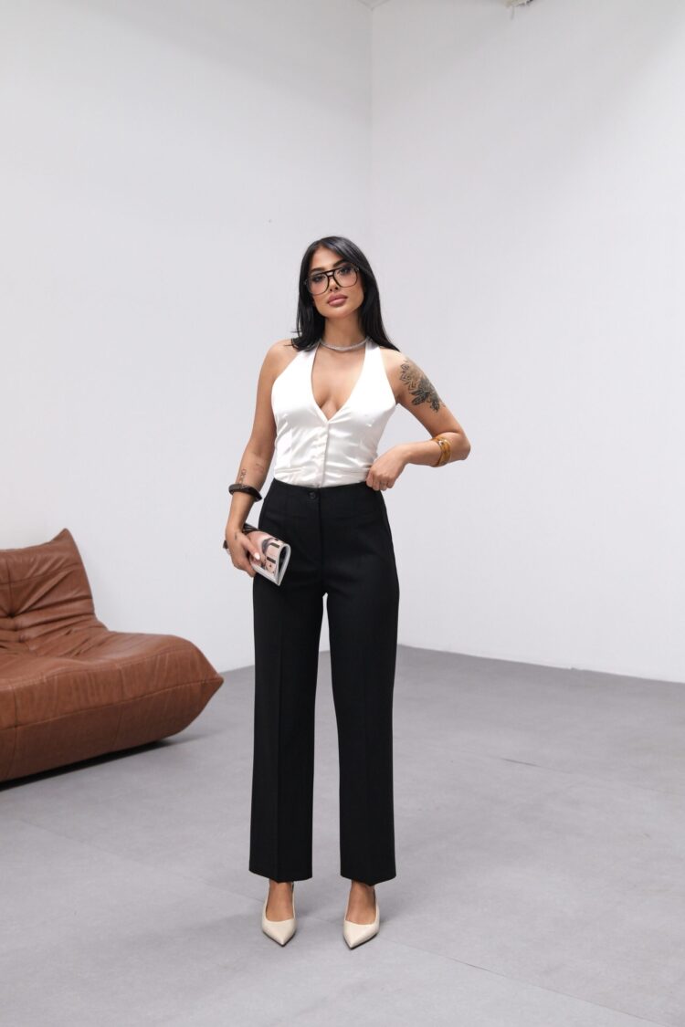 Poly Viscose High Waist Moulded Pants