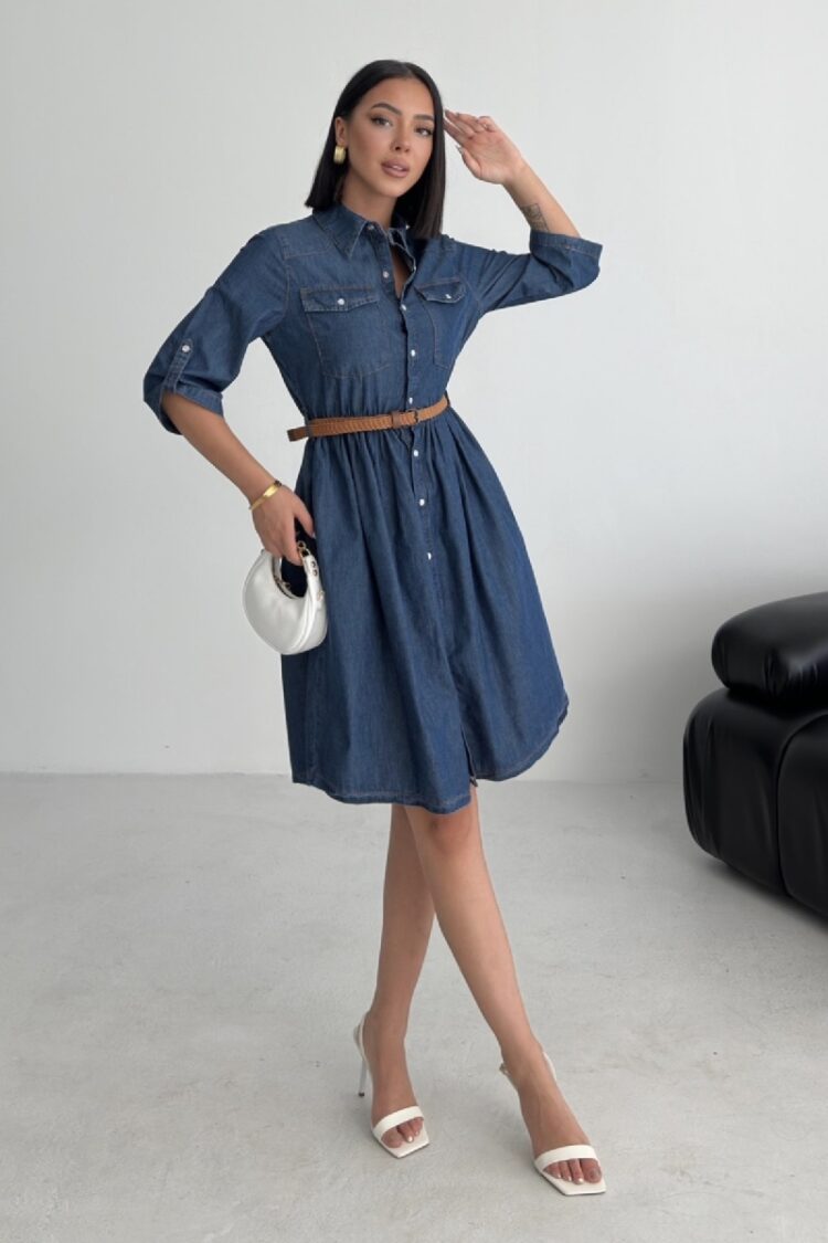 Casual Elegant Preppy Formal Shirt Dress - Brand: XLove - Women & Kids, Baby Clothes Wholesale - Globality Store