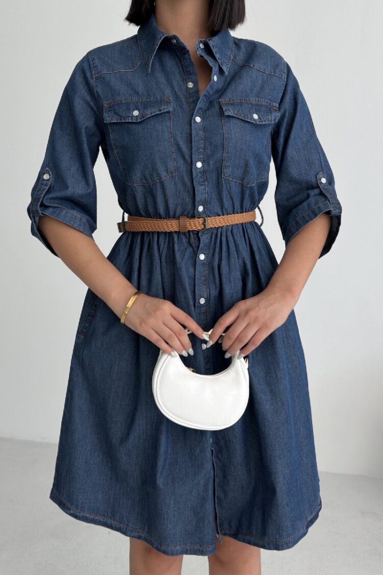 Casual Elegant Preppy Formal Shirt Dress