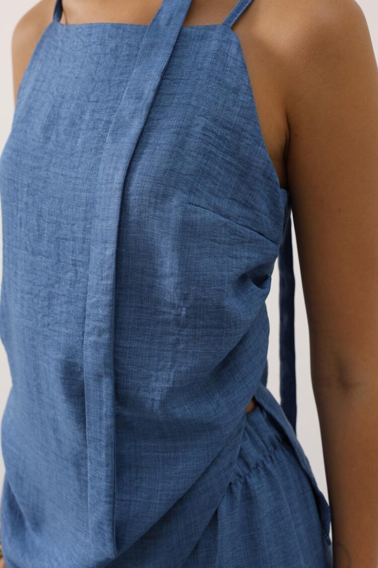 Blue Elegant Casual Set