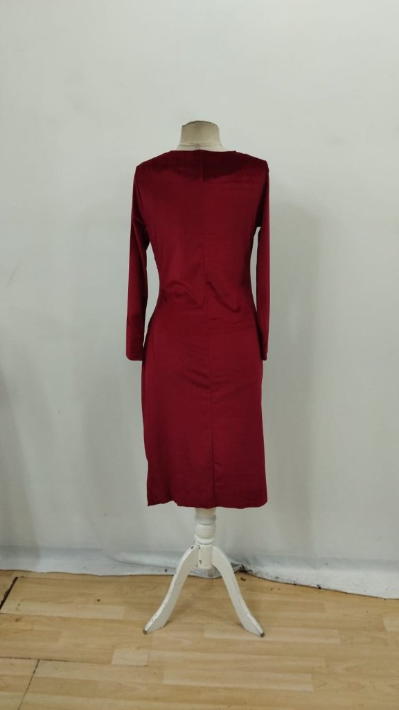 Elegant Sheath Dress With 3/4 Sleeves