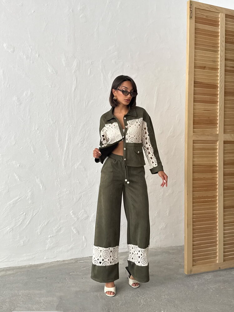 Green Casual Elegant Street Style Pants