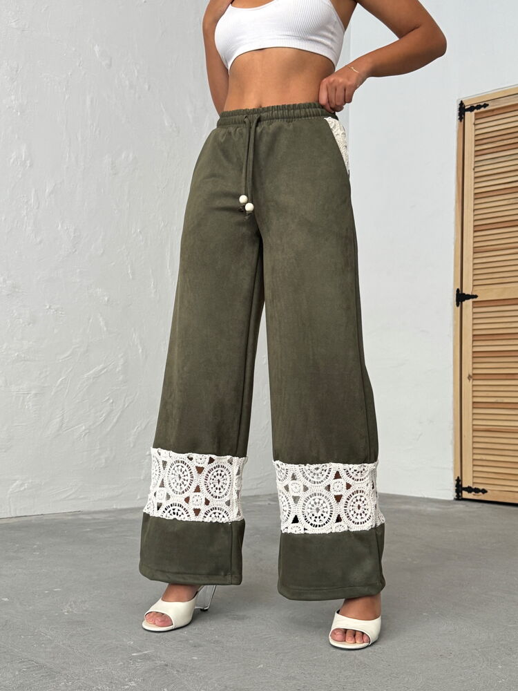 Green Casual Elegant Street Style Pants