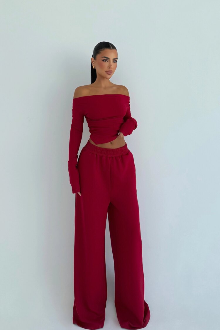 ClaretStylish Palazzo Set - Brand: EYYO ATELIER - Women & Kids, Baby Clothes Wholesale - Globality Store