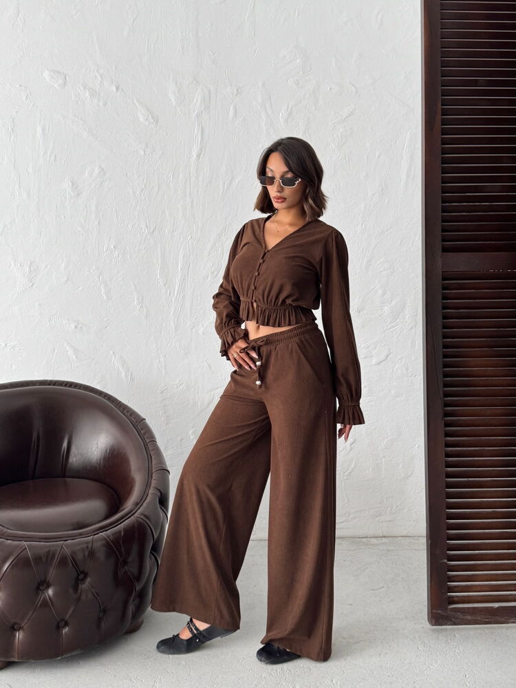 Casual Elegant Shirt With Ruffle Long Sleeves